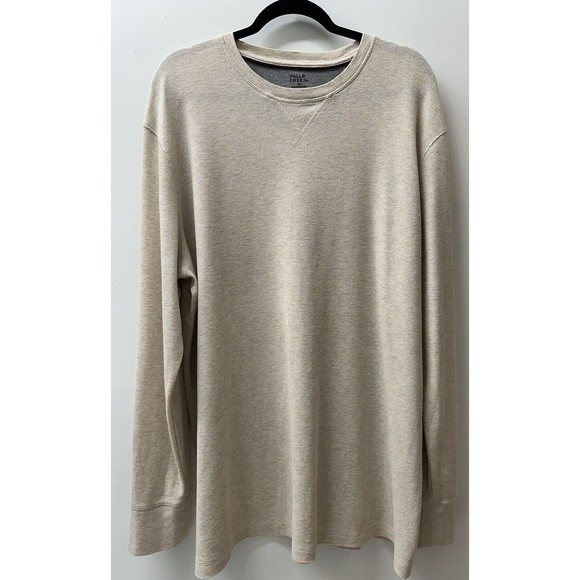 FALLS CREEK Men’s Beige Pullover Long Sleeved Shirt Size XXL - Picture 2 of 11